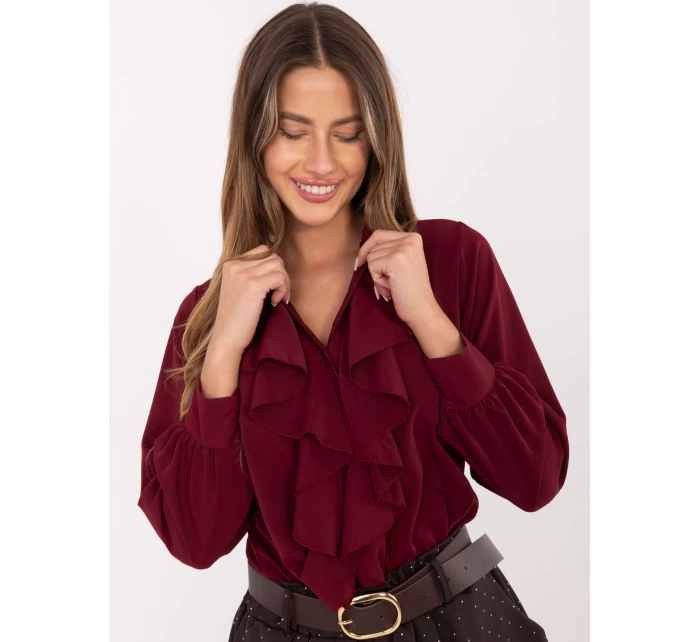 Koszula MI KS model 21480311 bordowy - FPrice