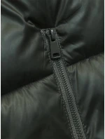 Krátká dámská vesta v khaki s kapucí  model 21903303 - Good looking