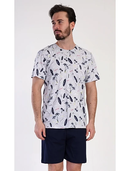 Pánské pyžamo šortky model 22407688 - Vienetta MAN Pánské pyžamo šortky model 22407688 - Vienetta MAN