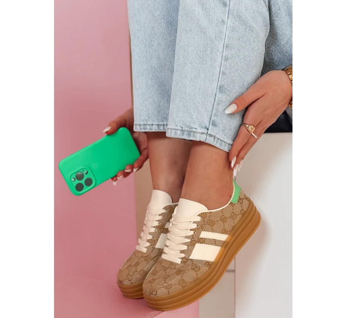 Dámské khaki tenisky Dstreet model 21988719 - FashionStreet