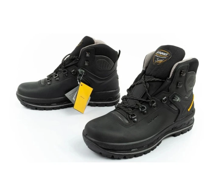 Grisport pánska treková obuv Nero dakar SPO-TEX kožená čierna