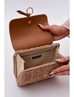 Malá Pletená Kabelka s Řetízkem Hnědá Renara