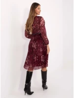 Sukienka IT SK bordowy model 21488908 - FPrice Sukienka IT SK bordowy model 21488908 - FPrice