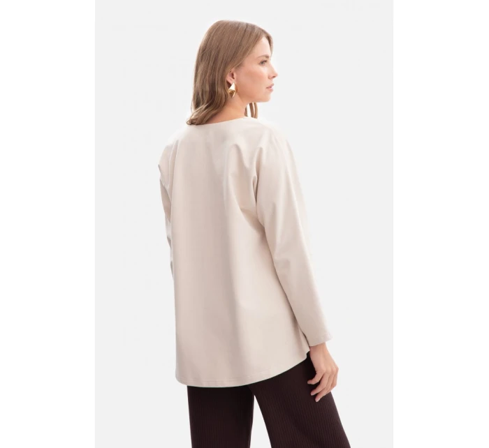 Pletený svetr s výstřihem do V model 21379910 - BeWear