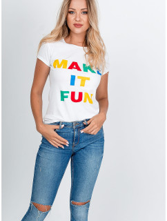 Dámske tričko "Make it Fun" - biele,