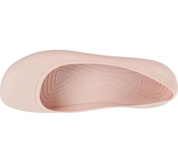 Dámske baleríny Brooklyn Flat W 209384-6UR Light Pink - Crocs Dámske baleríny Brooklyn Flat W 209384-6UR Light Pink - Crocs
