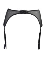 Dámský sexy podvazkový pás  Černá se stříbrnou  model 21798500 - Axami