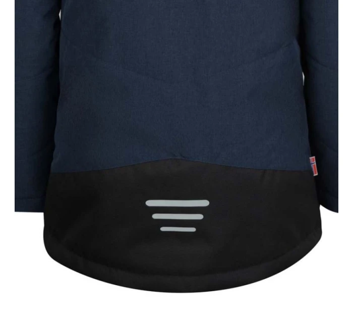 Trollkids Detská zateplená bunda Norefjell pre dievčatá/chlapcov nepremokavá tmavomodrá (132-100)