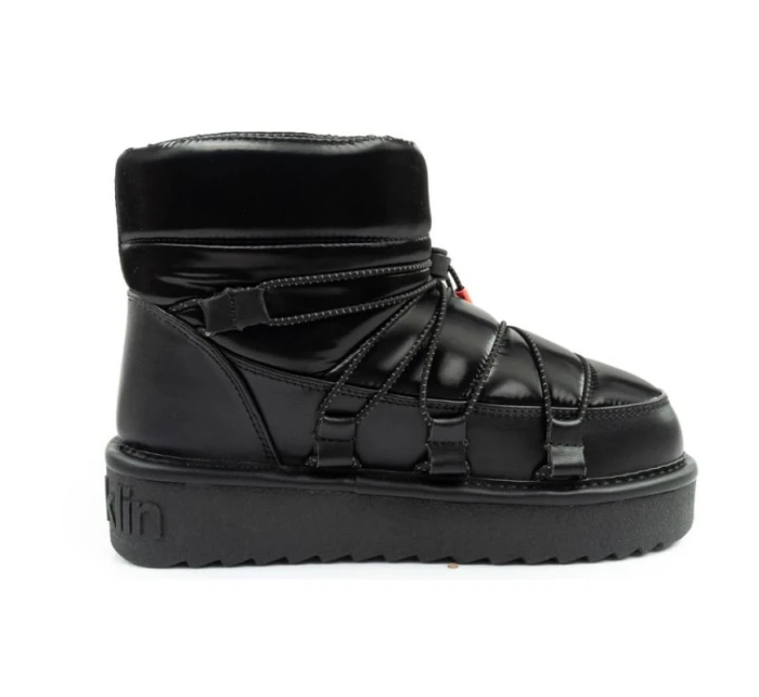 D.Franklin snow boots dámské zimní módní zateplené boty černé dámské