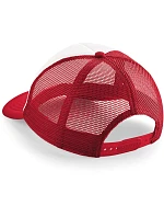 Beechfield B 645 5-panelová čiapka Vintage Trucker 53.0645 klasická červená/biela