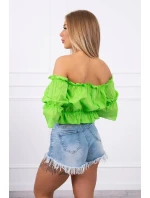 Svetlo zelená pruhovaná blúzka Svetlo zelená pruhovaná blúzka