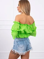 Svetlo zelená pruhovaná blúzka