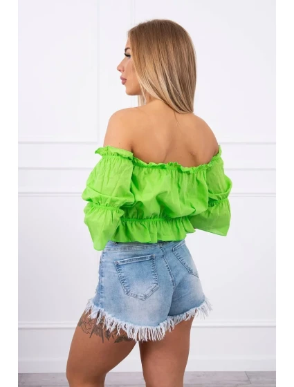 Svetlo zelená pruhovaná blúzka Svetlo zelená pruhovaná blúzka