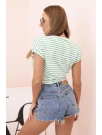 Dámsky bavlnený top na ramienka s výstrihom do V biely Dámsky bavlnený top na ramienka s výstrihom do V biely