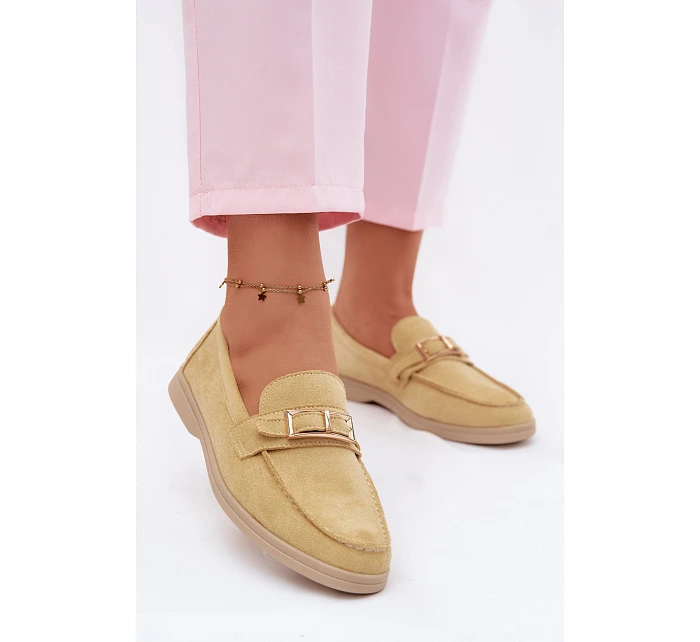 Dámské mokasíny Žluté s přezkou Belinae