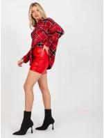 Košeľa DN KS 3997.08 čierna a červená