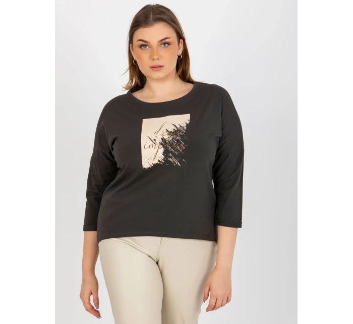 Dámska blúzka RV BZ 8484.15P tmavá khaki - FPrice