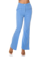 Elegant high-waisted business style flared pants