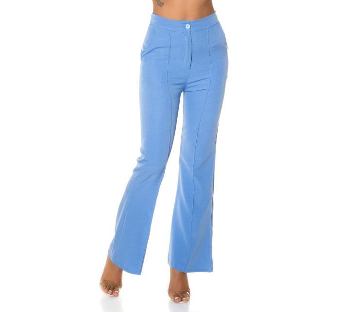 Elegant high-waisted business style flared pants