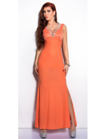 Elegant KouCla gown with lace and rhinestones