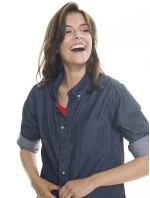 Big Star Košeľa s dlhým rukávom 145676 Dark Jeans-603