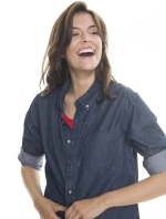 Big Star Košeľa s dlhým rukávom 145676 Dark Jeans-603