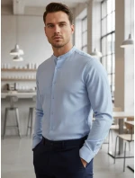 Pánská košile SLIM FIT se stojáčkem modrá Dstreet model 21981662 - FashionStreet