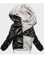 Čierna/béžová dámska bunda (BH-2204) Čierna/béžová dámska bunda (BH-2204)