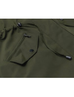 Tenká oboustranná dámská bunda parka v army barvě (16M9081-136)