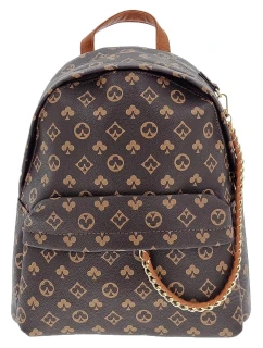 Dámsky módny batoh hnedý 8V4SH - SARA MODA