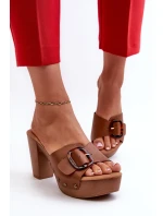 Dámské sandály s hnědé model 21661240 - EVENTO