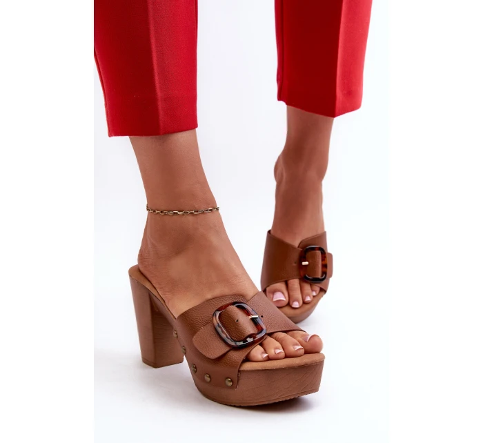 Dámské sandály s hnědé model 21661240 - EVENTO