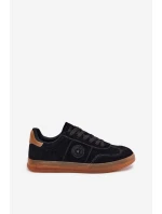 Zamszowe Sneakersy Damskie Big Star RR274851 HI-POLY SYSTEM Czarne