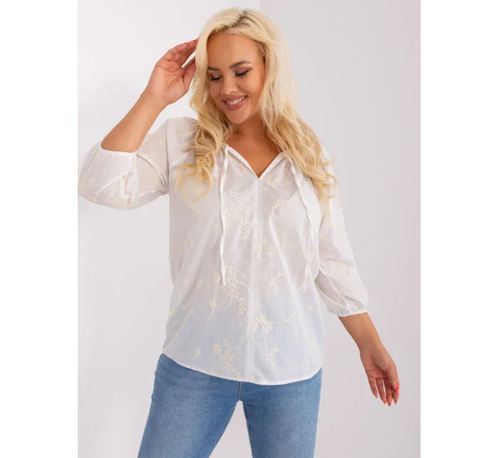 Blúzka LK BZ 509324.50P biela béžová