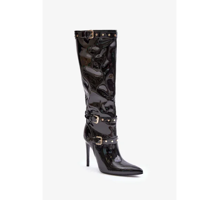 Topánky na podpätku model 203520 Krok vo veľkom štýle Topánky na podpätku model 203520 Krok vo veľkom štýle