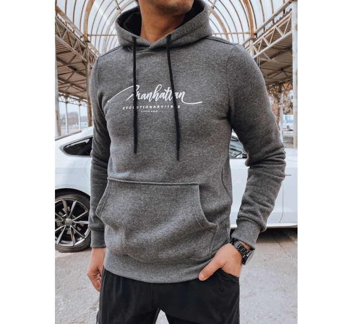 Pánská antracitová mikina s kapucí Dstreet model 21976078 - FashionStreet