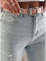 Dámské úzké džínové kalhoty s páskem blue Dstreet model 21984727 - FashionStreet