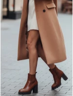 Dámské kozačky na jehlovém podpatku hnědé Dstreet model 21994910 - FashionStreet