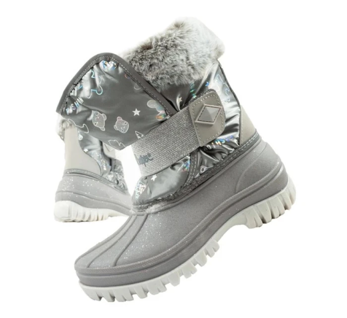 Lee Cooper zimní sněhule dětské zateplené sněhule pro dívky šedé Lee Cooper zimní sněhule dětské zateplené sněhule pro dívky šedé