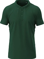 Stedman Stretch Polo – Pánske elastické polo tričko z hrubej bavlny typu piqué 05.9640, fľaškovozelená