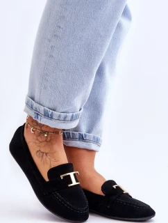 Klasyczne Wsuwane Mokasyny Czarne Carly