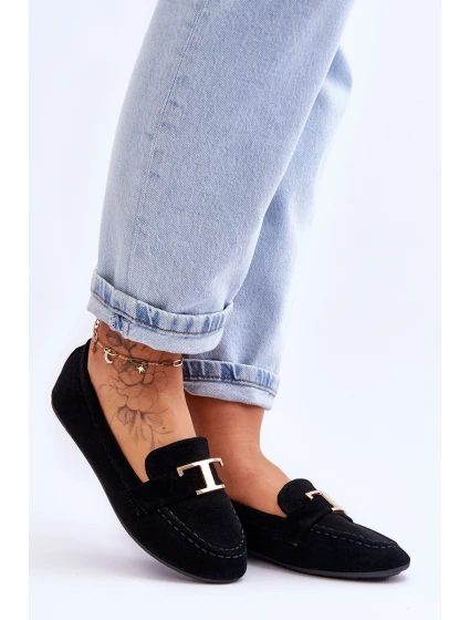 Klasyczne Wsuwane Mokasyny Czarne Carly Klasyczne Wsuwane Mokasyny Czarne Carly