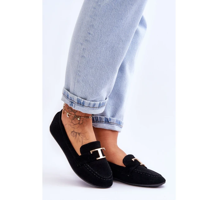 Klasyczne Wsuwane Mokasyny Czarne Carly Klasyczne Wsuwane Mokasyny Czarne Carly