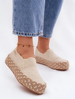 Dámské espadrilles na platformě s pletením Lee Cooper LCW-26-31-4332 béžové