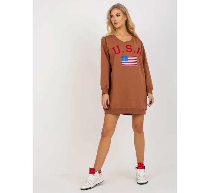 Mikina VI BL 3192.23P svetlo hnedá