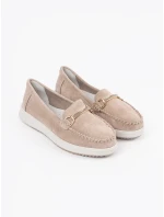 Dámske dizajnové hnedé mokasíny na platforme Dámske dizajnové hnedé mokasíny na platforme