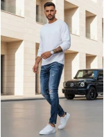 Pánske modré džínsové nohavice FashionStreet UX3948