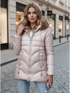 Dámska zimná bunda s kapucňou WINTERCHIC pink FashionStreet TY4441z