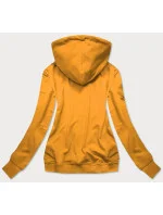 Dámska športová mikina v horčicovej farbe s kapucňou (N4596) Dámska športová mikina v horčicovej farbe s kapucňou (N4596)