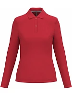 K 244 Dámské piqué polo s dlouhým rukávem model 22507089 red - Kariban K 244 Dámské piqué polo s dlouhým rukávem model 22507089 red - Kariban
